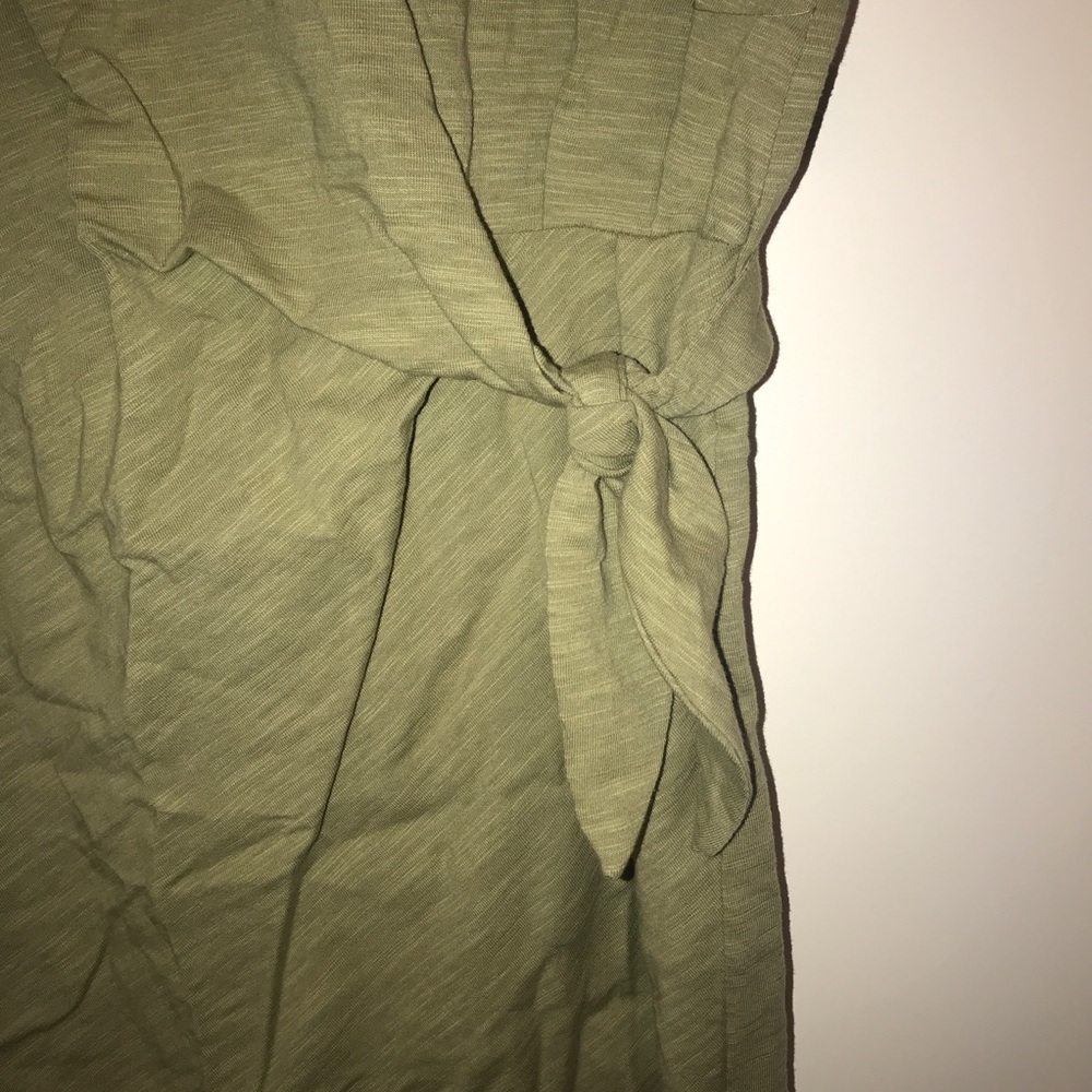LoveRichie Tie Light Green Tee Shirt Dress- S - Picture 4 of 7
